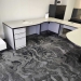 Grey U/C Suite Office Desk w/ Storage & P-Shape Runoff 96x108